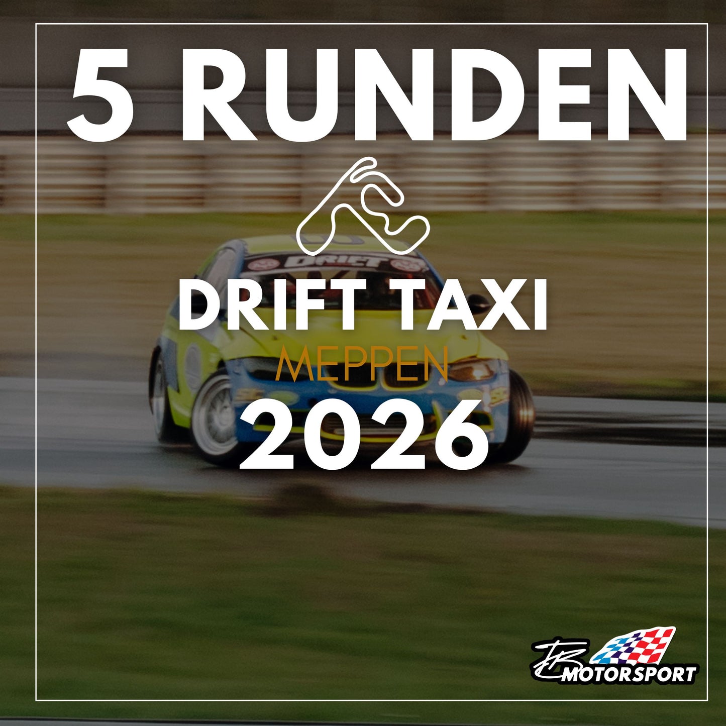 Drifttaxi auf der Rennstrecke