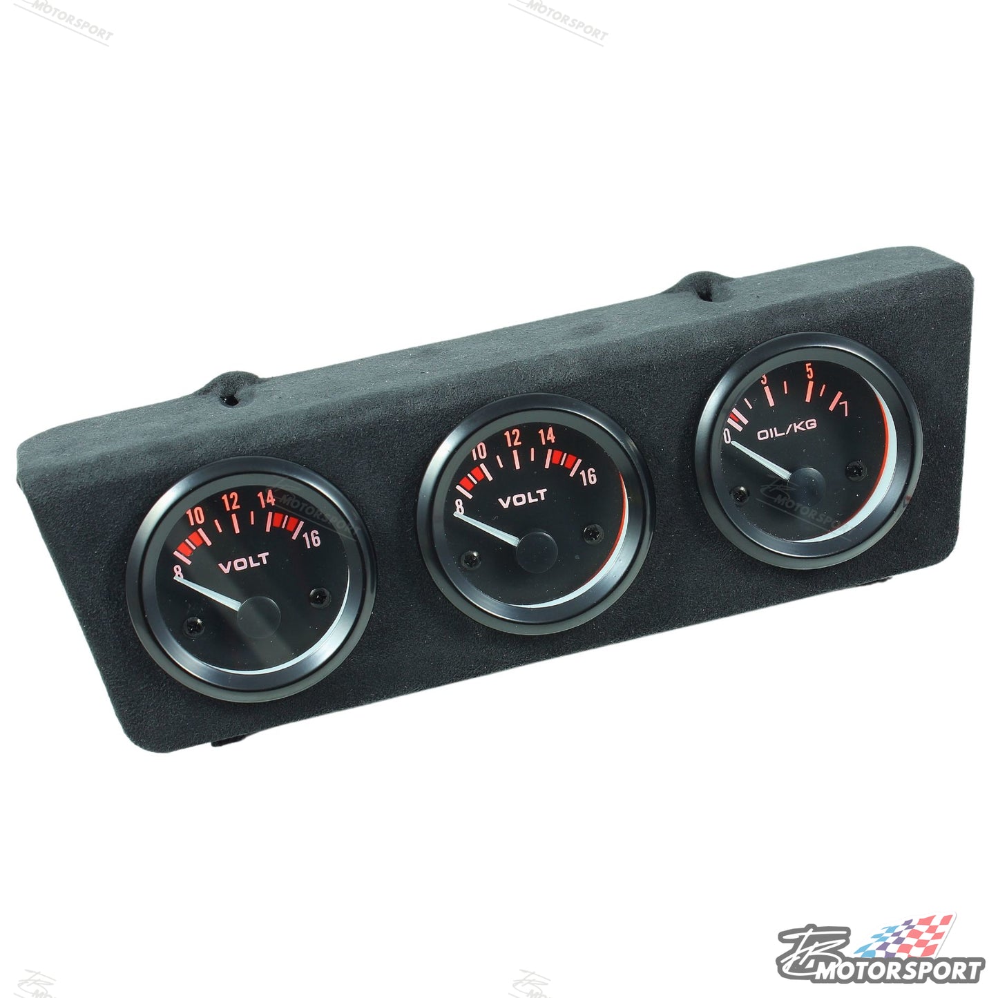 Zusatzinstrumente Halter Mittelkonsole echt Leder 3x 52mm inkl. Sensoren