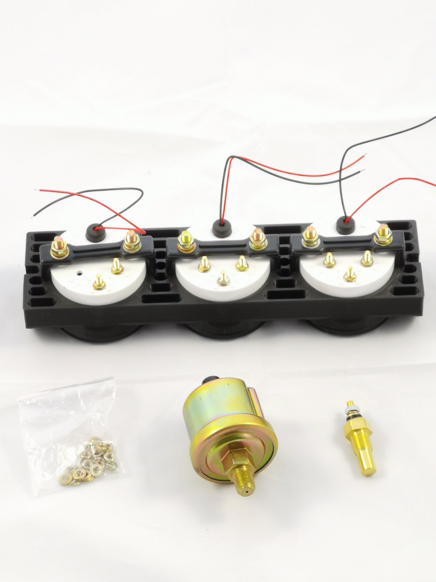 Zusatzinstrumente Halter 3x 52mm inkl. Anzeigen + Sensoren Öl Temp Druck