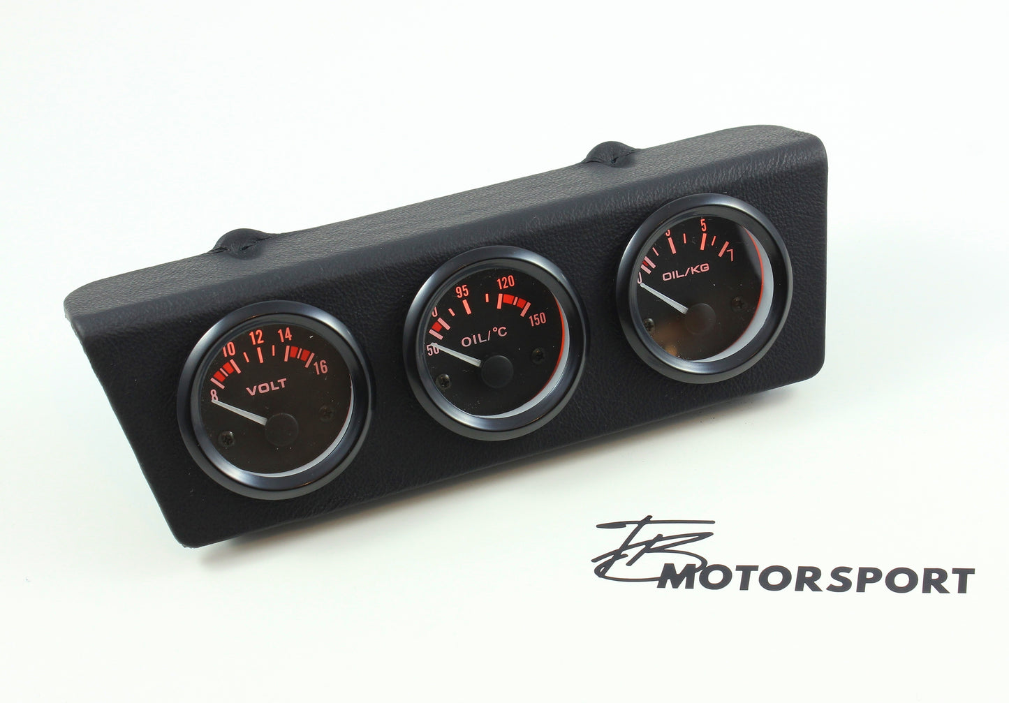 Zusatzinstrumente Halter Mittelkonsole echt Leder 3x 52mm inkl. Sensoren