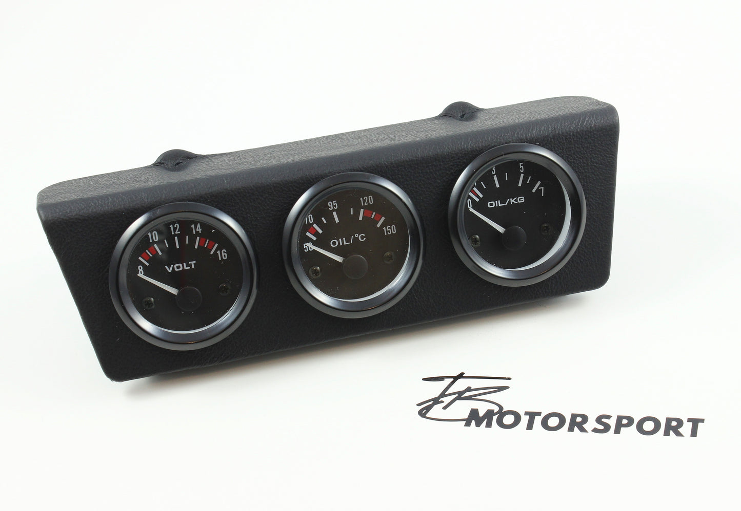Zusatzinstrumente Halter Mittelkonsole echt Leder 3x 52mm inkl. Sensoren