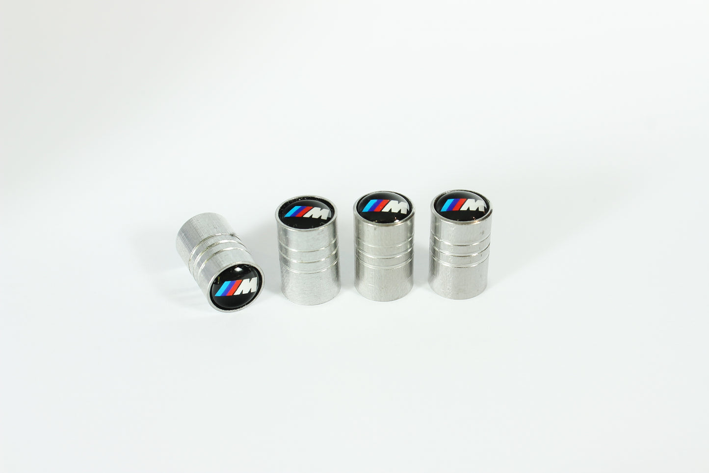 Ventilkappen Metall M BMW silber LOGO SET 4 Stk.