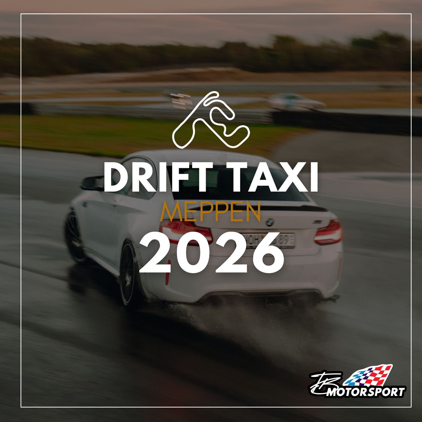 Drifttaxi auf der Rennstrecke