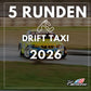 Drifttaxi auf der Rennstrecke