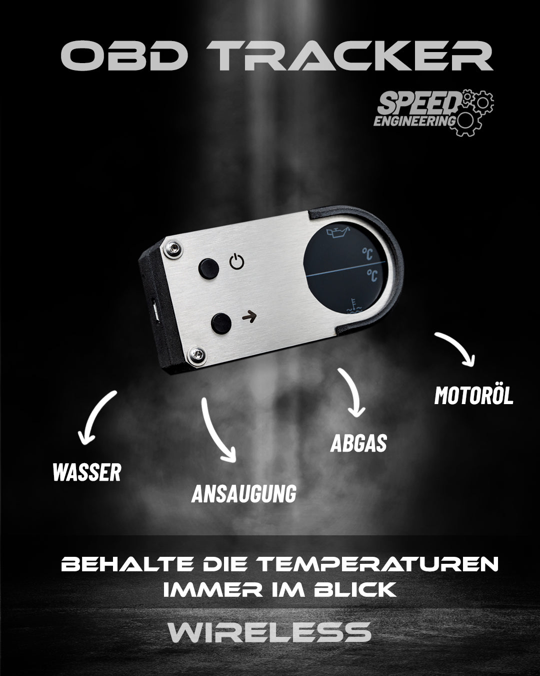 SPEED OBD Tracker – Öltemperatur Check passend für GR Yaris, BMW B48, B58, S55, Toyota Supra, GT86, Ford Fiesta ST