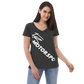 Recyceltes Damen-T-Shirt mit V-Ausschnitt TBM